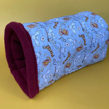 Load image into Gallery viewer, Wizard bunker. Hedgehog and guinea pig bed. Padded fleece lined house.