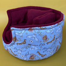 Load image into Gallery viewer, LARGE Wizard cuddle cup. Pet sofa. Guinea pig bed. Pet beds. Fleece bed. Fleece sofa.