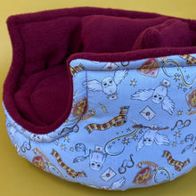 Load image into Gallery viewer, LARGE Wizard cuddle cup. Pet sofa. Guinea pig bed. Pet beds. Fleece bed. Fleece sofa.