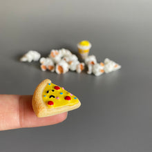 Load image into Gallery viewer, Slice of pizza photo prop. Take away prop for photos.