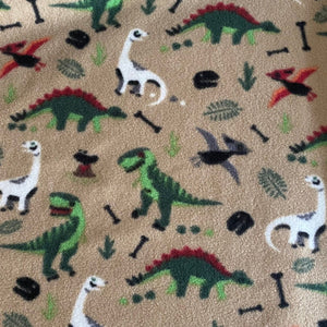 Custom size dinosaur fleece cage liners made to measure