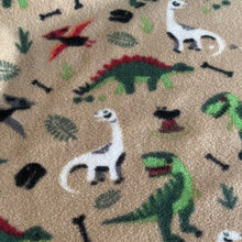 Load image into Gallery viewer, Custom size dinosaur fleece cage liners made to measure