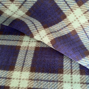 Custom size tartan fleece cage liners made to measure - Blue and green tartan