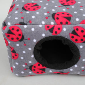 LARGE ladybird cosy bed for guinea pigs. Padded house for guinea pigs.