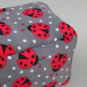 LARGE ladybird cosy bed for guinea pigs. Padded house for guinea pigs.