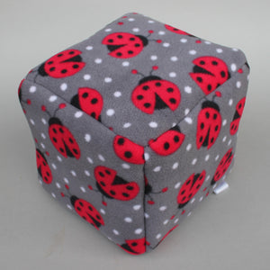 Ladybird fleece cosy cube house. Hedgehog and guinea pig cube house.