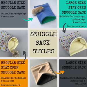 LARGE Guinea pigs snuggle sack. Snuggle pouch for guinea pigs. Stay open guinea pig snuggle sack.