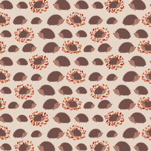 Autumn Hedgehogs cosy snuggle cave. Padded stay open hedgehog bed.