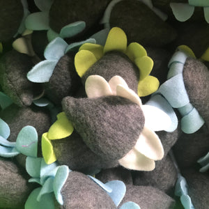 Fleece hedgehog toy. Fleece jingle hedgehog toy. Hedgehog plushy.