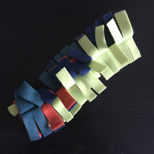 Fleece worm toy. Hedgehog toy. Toy sets in various mixed colours. Small pet toys.