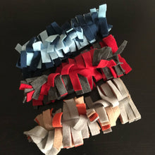 Load image into Gallery viewer, Fleece worm toy. Hedgehog toy. Toy sets in various mixed colours. Small pet toys.