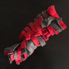 Load image into Gallery viewer, Fleece worm toy. Hedgehog toy. Toy sets in various mixed colours. Small pet toys.