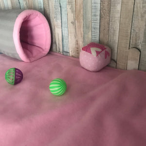 Custom size pink fleece cage liners made to measure - Pink