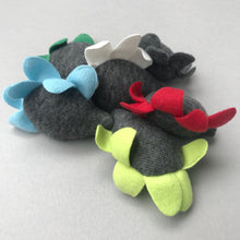 Load image into Gallery viewer, Fleece hedgehog toy. Fleece jingle hedgehog toy. Hedgehog plushy.