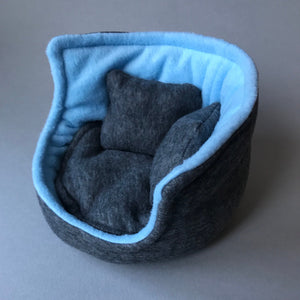 Regular cuddle cup. Pet sofa for hedgehogs. Fleece sofa bed.