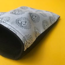 Load image into Gallery viewer, The Hoghouse snuggle sack. Sleeping bag for hedgehog, guinea pigs and small animals. Fleece lined.