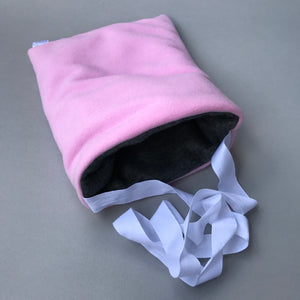 Fleece padded bonding bag, carry bag for hedgehogs. Fleece lined.