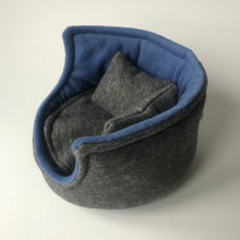 Load image into Gallery viewer, Regular cuddle cup. Pet sofa for hedgehogs. Fleece sofa bed.