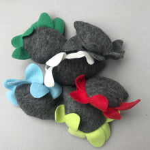 Load image into Gallery viewer, Fleece hedgehog toy. Fleece jingle hedgehog toy. Hedgehog plushy.