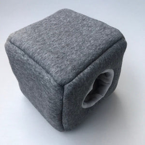 Fleece cosy cube house. Hedgehog and guinea pig bed. Fleece lined.