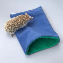 Load image into Gallery viewer, Snuggle sack. Small animal sleeping bag. Fleece lined. Double fleece sleeping bag