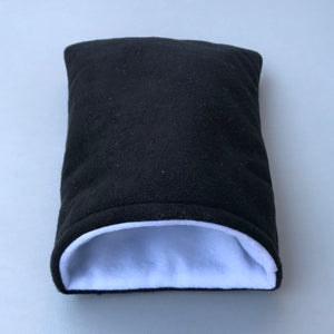Fleece cosy snuggle cave. Padded stay open cave for hedgehogs. Fleece pet bed.