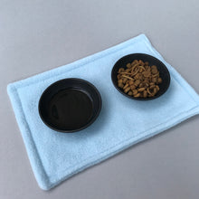 Load image into Gallery viewer, Food placemat. Absorbent food mat. Feeding mat. Set of placemats. Water bottle mat.