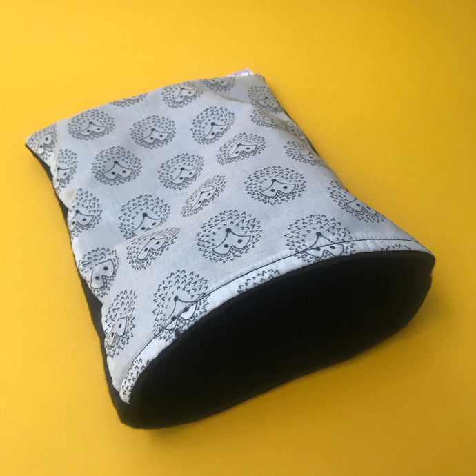 The Hoghouse snuggle sack. Sleeping bag for hedgehog, guinea pigs and small animals. Fleece lined.