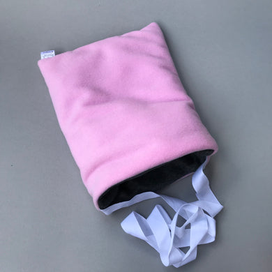 Fleece padded bonding bag, carry bag for hedgehogs. Fleece lined.