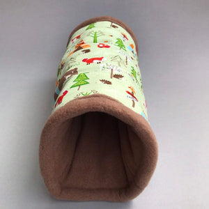 Camping animals stay open tunnel. Padded fleece tunnel. Padded tunnel