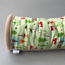 Load image into Gallery viewer, Camping animals full cage set. Corner house, snuggle sack, tunnel cage set.