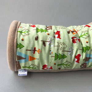Camping animals full cage set. Corner house, snuggle sack, tunnel cage set.