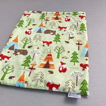 Load image into Gallery viewer, Camping animals snuggle sack, snuggle pouch, sleeping bag for hedgehog and small guinea pigs.