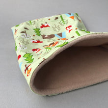 Load image into Gallery viewer, Camping animals full cage set. Corner house, snuggle sack, tunnel cage set.