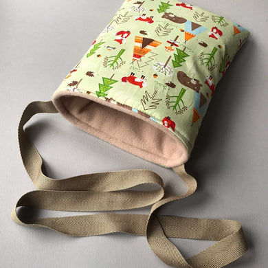 Camping animals padded bonding bag, carry bag for hedgehog.