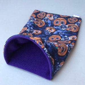 Pumpkin Halloween snuggle sack. Cuddle sack or stay open sack. Halloween bed.