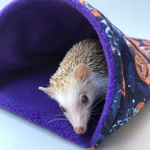 Pumpkin Halloween snuggle sack. Cuddle sack or stay open sack. Halloween bed.