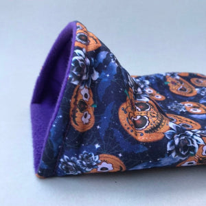 Pumpkin Halloween snuggle sack. Cuddle sack or stay open sack. Halloween bed.
