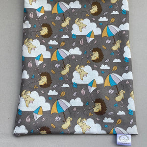 Grey Kite Hedgehog snuggle sack, snuggle pouch, sleeping bag for hedgehogs and small pet bedding.