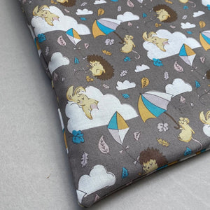 Grey Kite Hedgehog snuggle sack, snuggle pouch, sleeping bag for hedgehogs and small pet bedding.