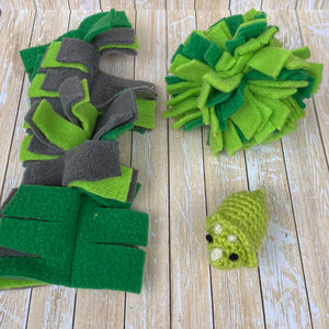Dinosaur toy bundle. Toys for hedgehogs. Small pet toy. Bell toy. Pet toys.