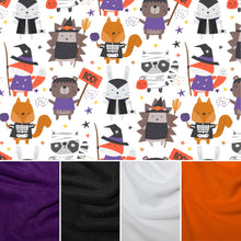 Load image into Gallery viewer, LARGE Halloween animals cosy snuggle cave. Padded stay open snuggle sack.