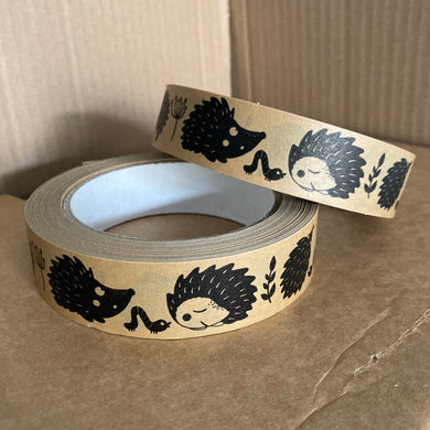 Hedgehog self-adhesive kraft paper tape. Two size tapes 25mm and 50mm x 50M
