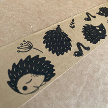 Load image into Gallery viewer, Hedgehog self-adhesive kraft paper tape. Two size tapes 25mm and 50mm x 50M