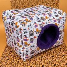Load image into Gallery viewer, Halloween animals full cage set. Large house, snuggle sack, tunnel cage set for guinea pigs