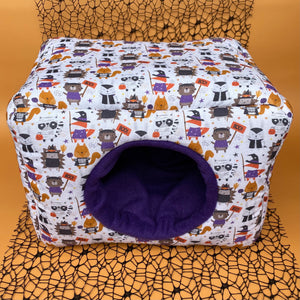 Halloween animals full cage set. Large house, snuggle sack, tunnel cage set for guinea pigs