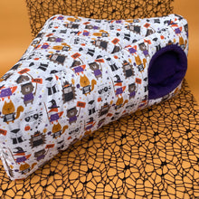 Load image into Gallery viewer, Halloween animals full cage set. Corner house, snuggle sack, tunnel cage set for hedgehogs
