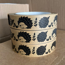 Load image into Gallery viewer, Hedgehog self-adhesive kraft paper tape. 25mm x 50M