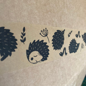 Hedgehog self-adhesive kraft paper tape. 50mm x 50M