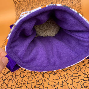 Halloween animals hedgehogs padded bonding bag, carry bag for hedgehogs